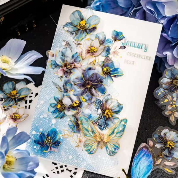 🌸 Flowers Letter Series – Foggy PET Stickers 🌸 - Image 6