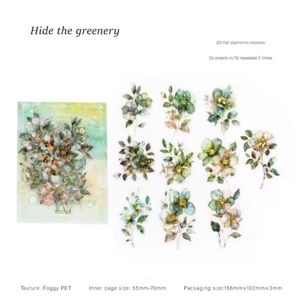 🌸 Flowers Letter Series – Foggy PET Stickers 🌸 - Image 15