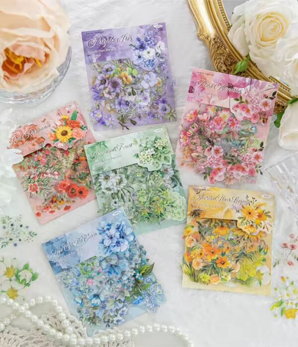 🌷 Romantic Flower Shop Series – PET Stickers 🌷 - Image 2