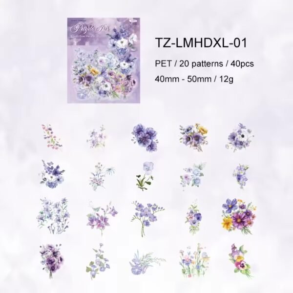🌷 Romantic Flower Shop Series – PET Stickers 🌷 - Image 9