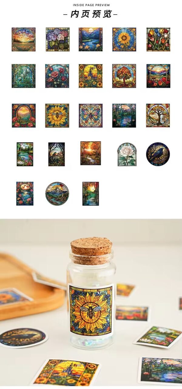 45pcs/pack Colorful Beauty Series Mini Sticker Box - Image 6