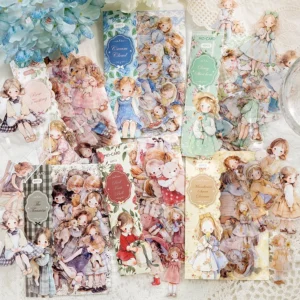 🌸40pcs/pack Doll room series PET Stickers