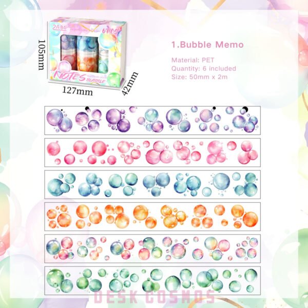 Watercolor Bubble Series PET Tapes - Image 9