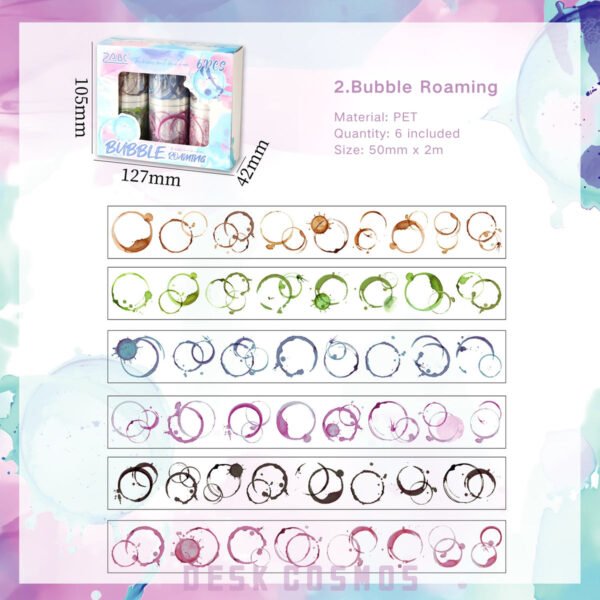 Watercolor Bubble Series PET Tapes - Image 10