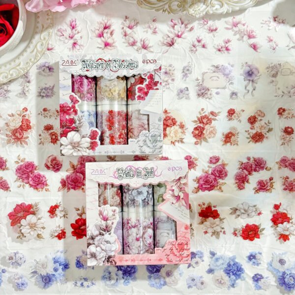 Poetry hidden flowers cover PET Tapes - Image 5