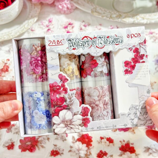 Poetry hidden flowers cover PET Tapes