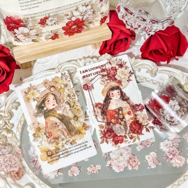 Poetry hidden flowers cover PET Tapes - Image 4