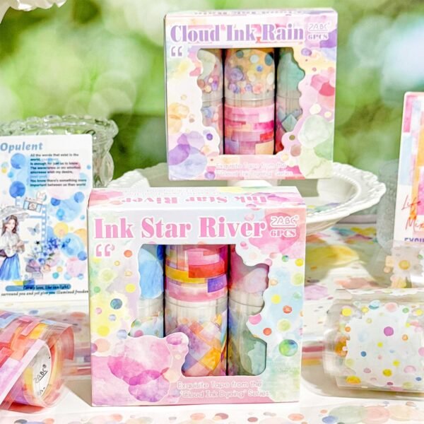 Cloud water ink dyeing series PET Tapes
