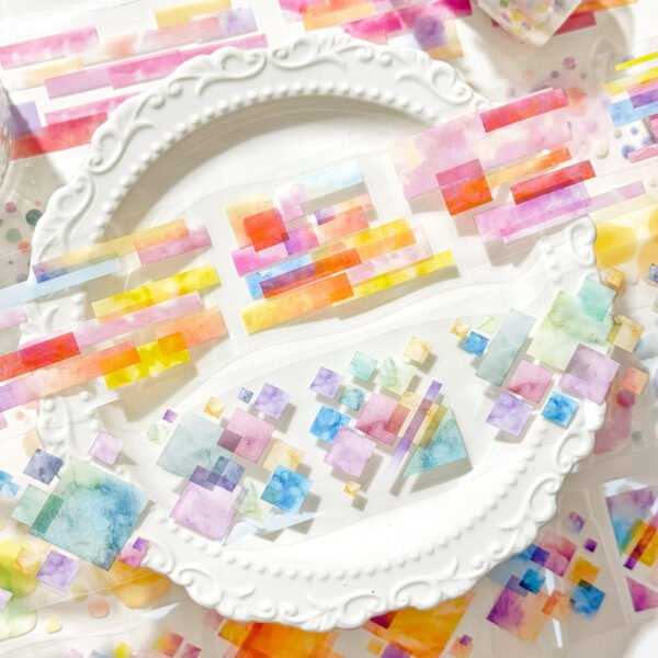 Cloud water ink dyeing series PET Tapes - Image 2