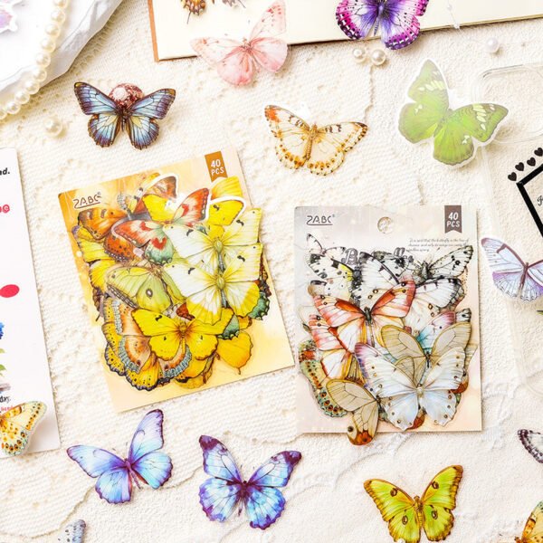 40pcs/pack Spring Butterfly Sequence - Image 3