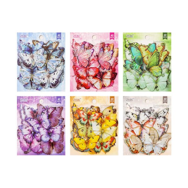 40pcs/pack Spring Butterfly Sequence - Image 5