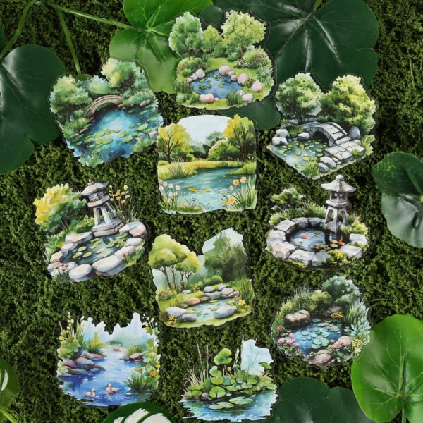 Ripples Painted Words Stickers - Image 8
