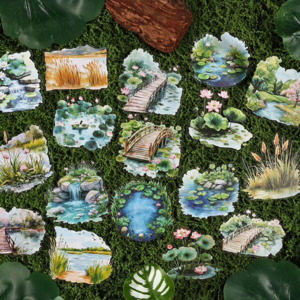 Ripples Painted Words Stickers - Image 6