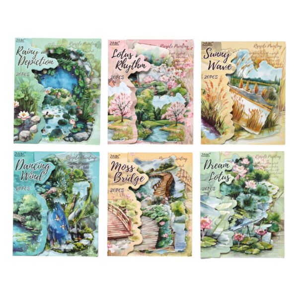 Ripples Painted Words Stickers - Image 9