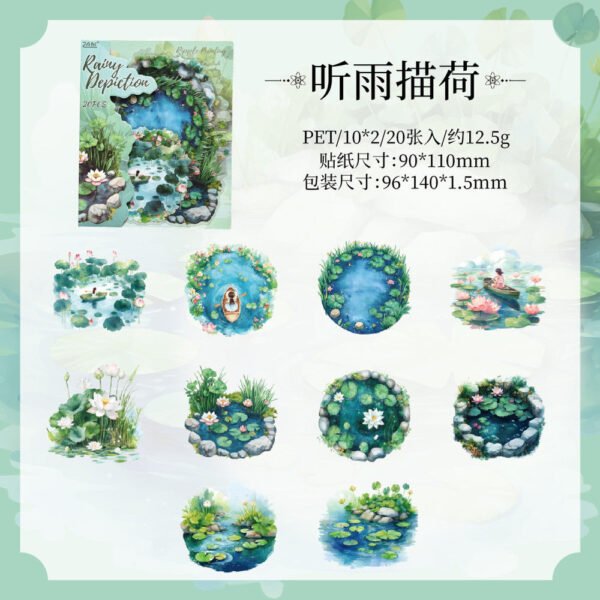 Ripples Painted Words Stickers - Image 11