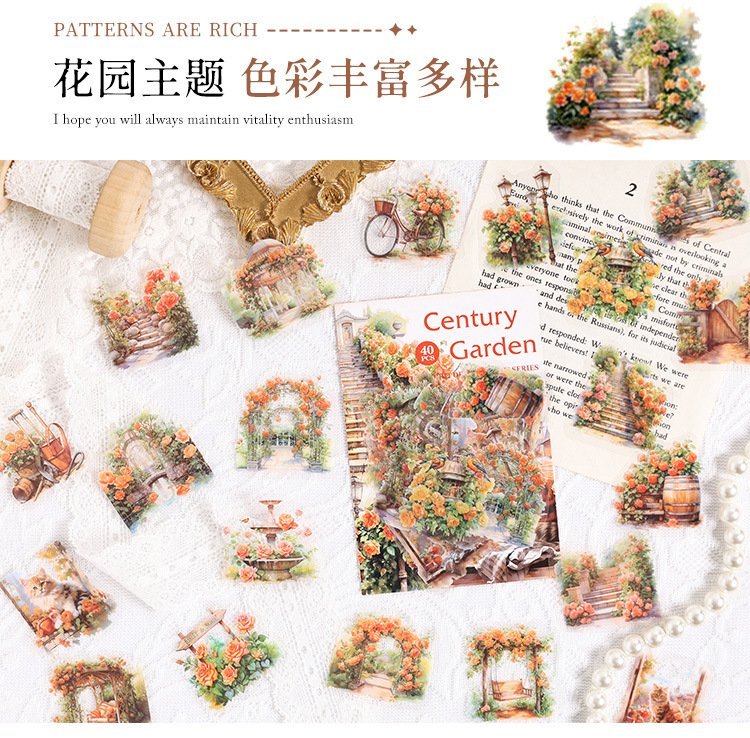 century garden series pet stickers century garden series pet stickers