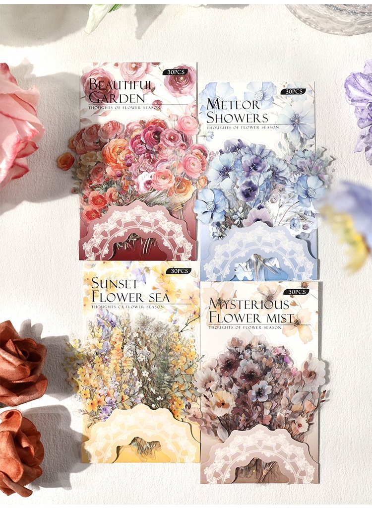 thoughts of flower series pet stickers thoughts of flower series pet stickers