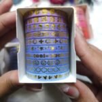 10rolls/set gold foil stamping washis