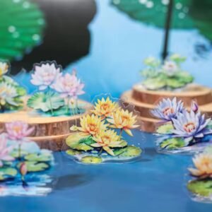 summer lotus pond series – pet peel off tapes