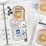 bread coffee toast theme sticky notes