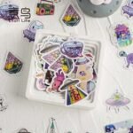 space party series mini sticker box