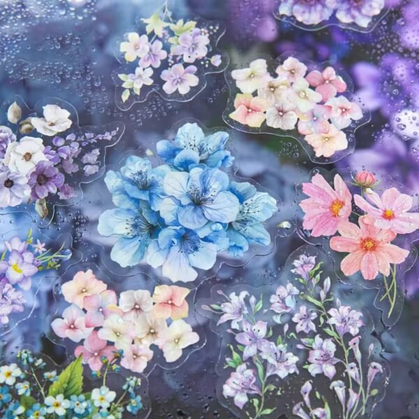 🌷 Romantic Flower Shop Series – PET Stickers 🌷 - FEATHER SHOP