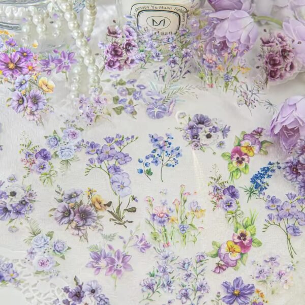 🌷 Romantic Flower Shop Series – PET Stickers 🌷 - FEATHER SHOP