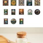 45pcs/pack colorful beauty series mini sticker box