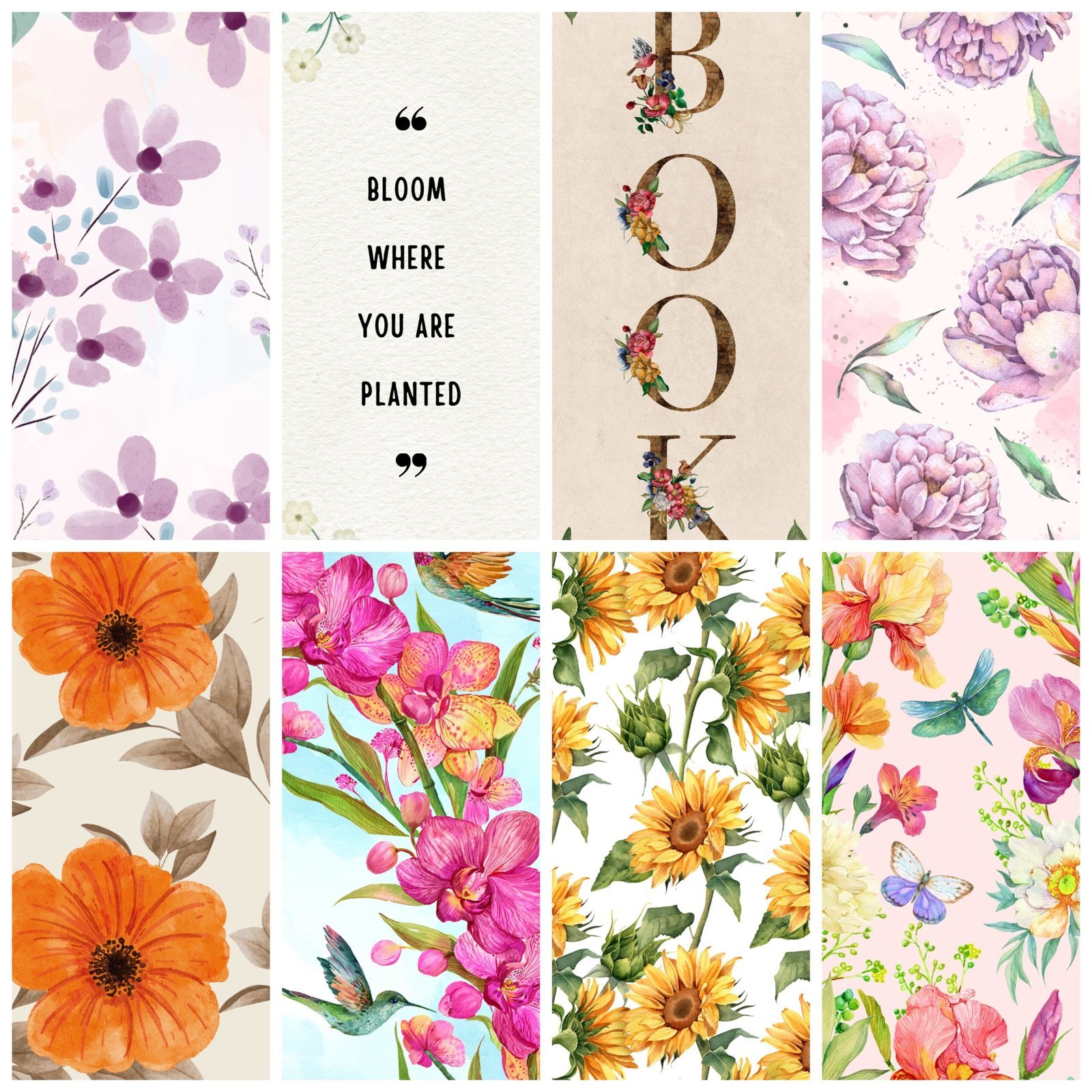 ✨blooming series bookmarks ✨ ✨blooming series bookmarks ✨
