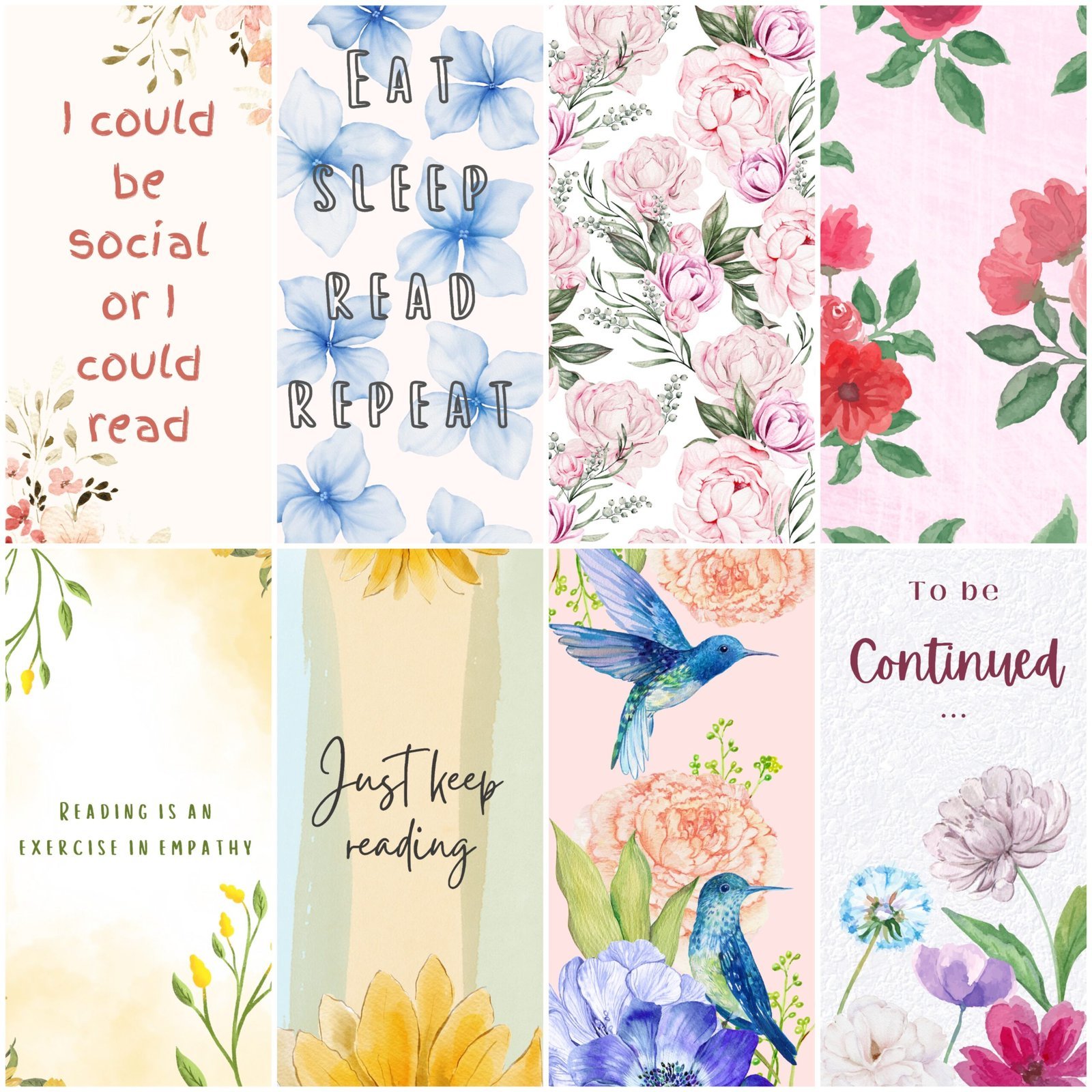 ✨blooming series bookmarks ✨ ✨blooming series bookmarks ✨