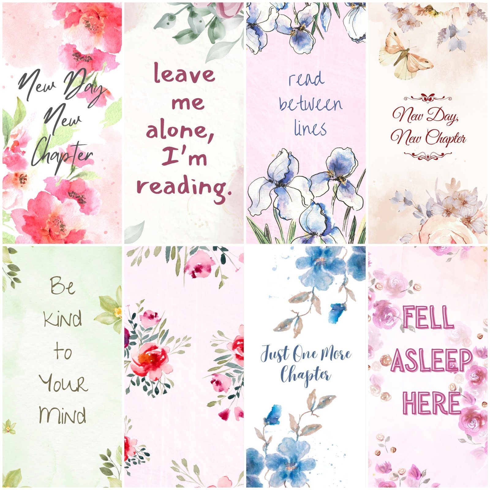 ✨blooming series bookmarks ✨ ✨blooming series bookmarks ✨