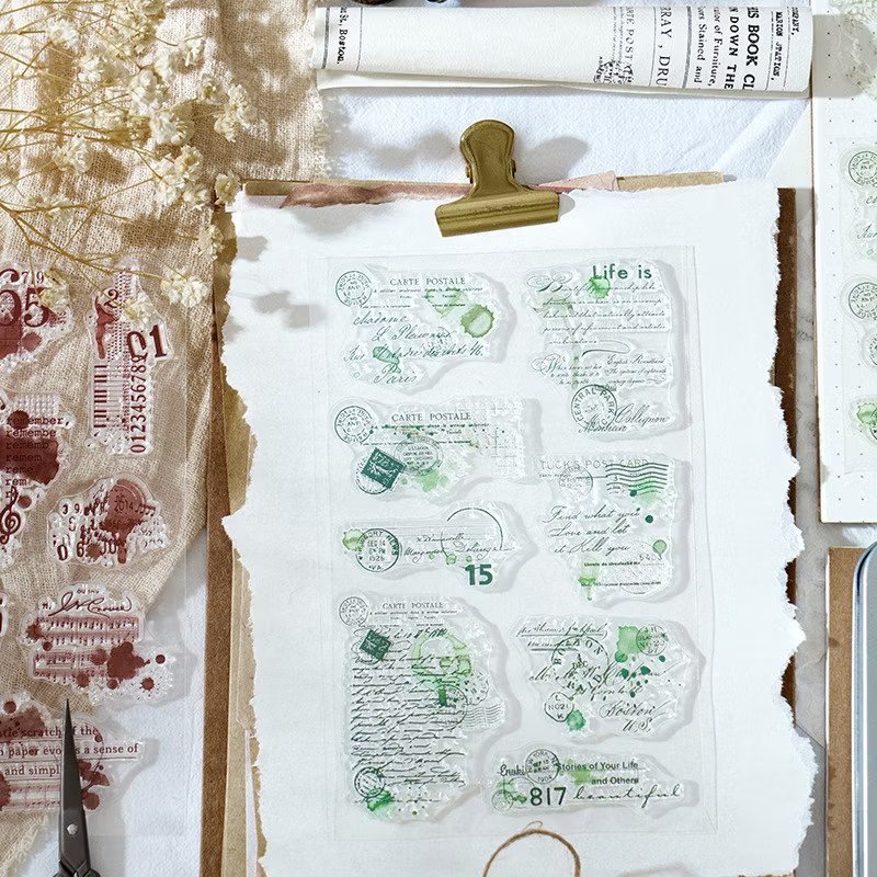 story of letterhead – transparent silicone stamps story of letterhead – transparent silicone stamps