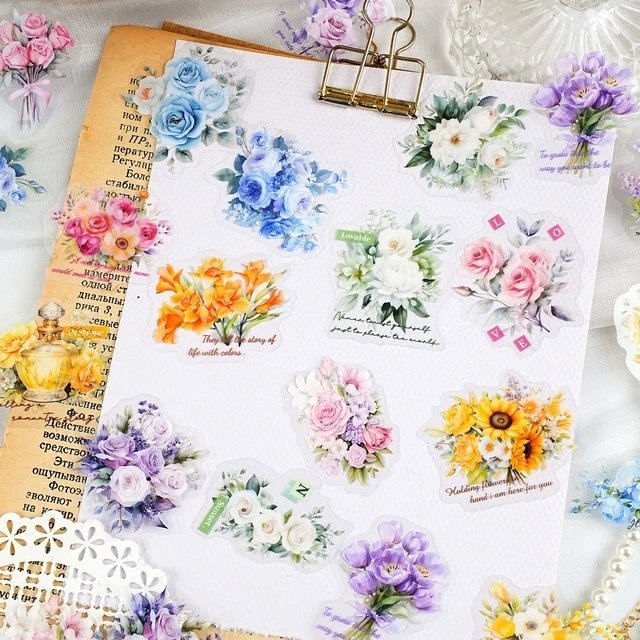 southern flower bloom series pet stickers southern flower bloom series pet stickers