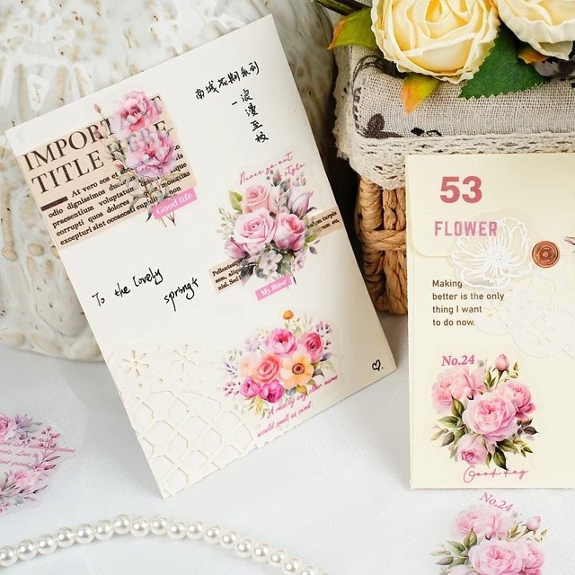 southern flower bloom series pet stickers southern flower bloom series pet stickers